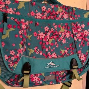 High Sierra Teal and Pink Floral Travel Bag